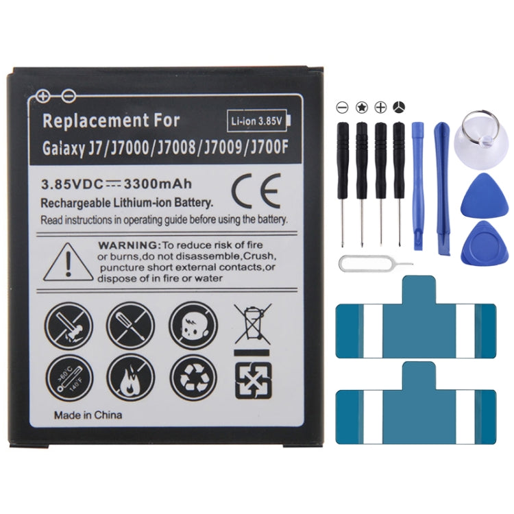 3300mAh Rechargeable Li-ion Battery for Galaxy J7 / J7000 / J7008 / J7009 / J700F, Neutral 3300mAh 3300mAh Rechargeable Li-ion Battery for Galaxy J7 / J7000 / J7008 / J7009 / J700F, Neutral 3300mAh